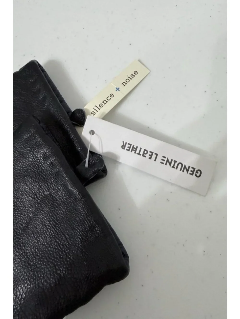 Urban Outfitters Silence + Noise Leather Women's Gloves Size SM Blue & Black NEW